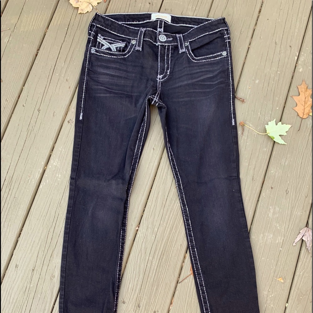 Buckle Big Star skinny black jeans W29 L 31 silver accent